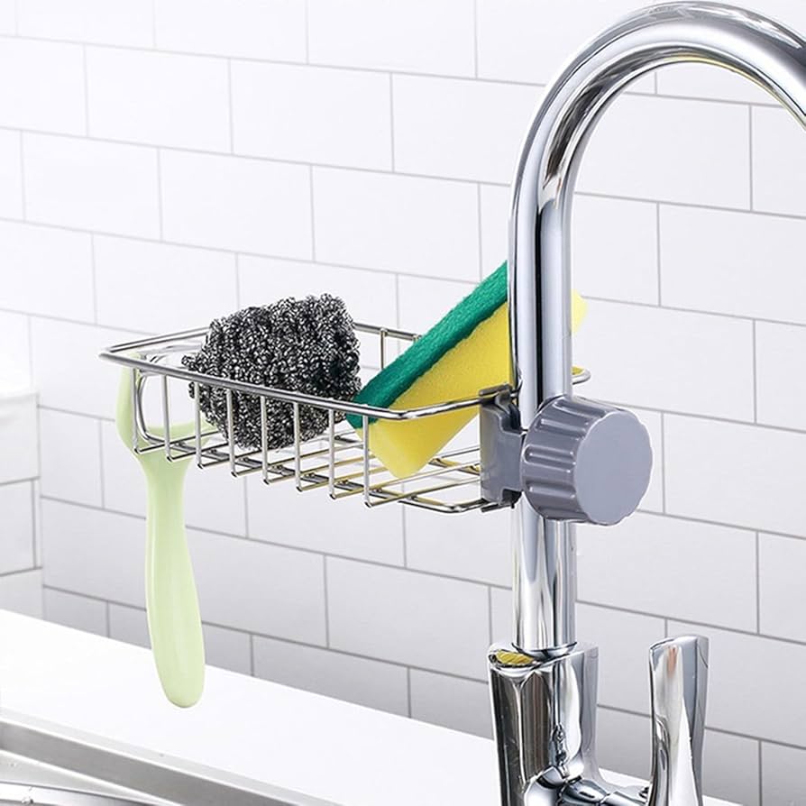 Adjustable Faucet Sponge Basket