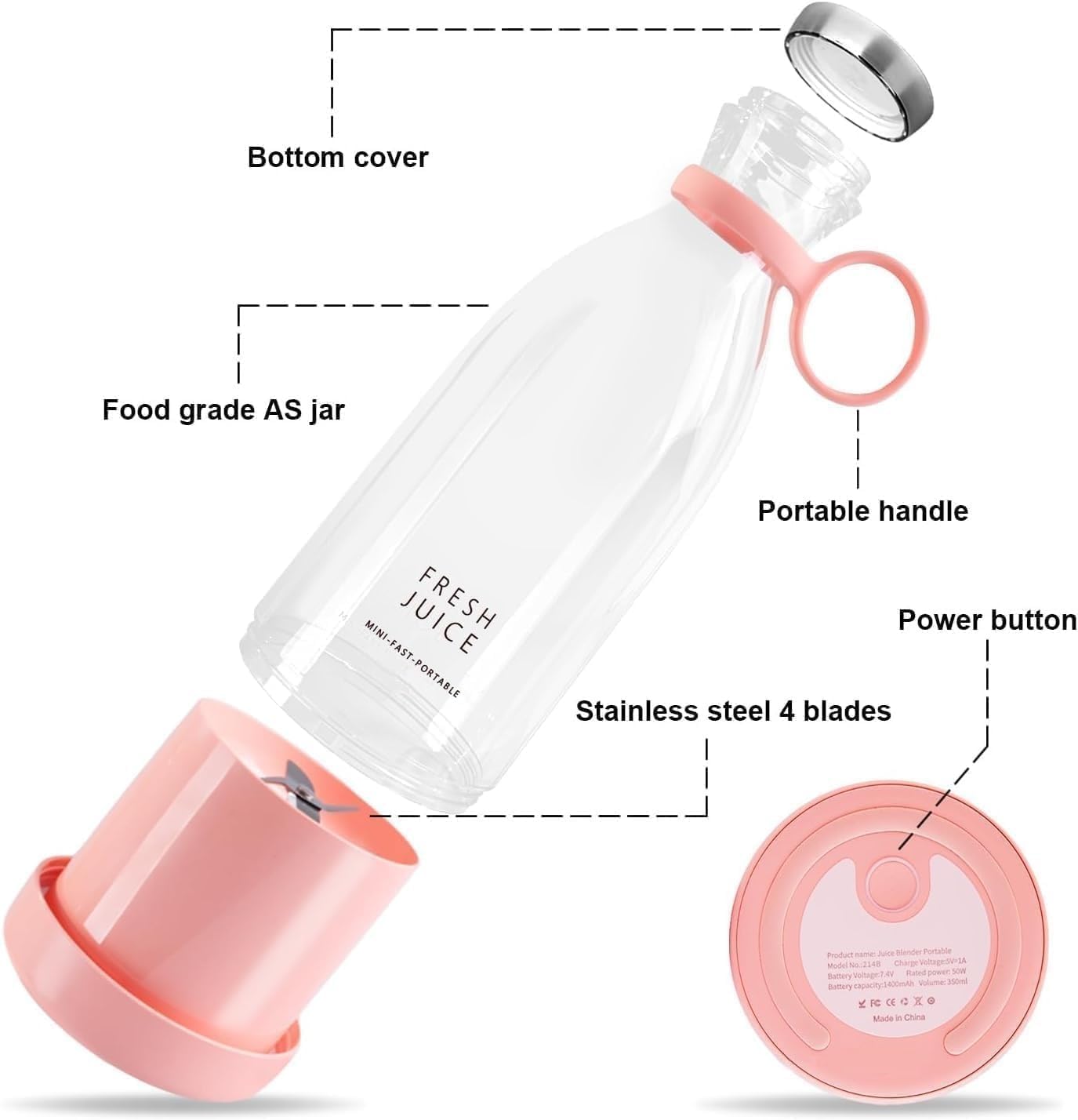 On-the-Go USB Juicer Cup for Healthy Lifestyles