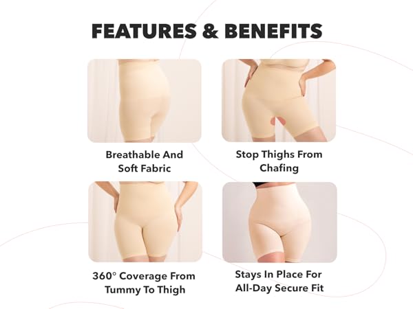 Seamless High-Waist Shaping Shorts
