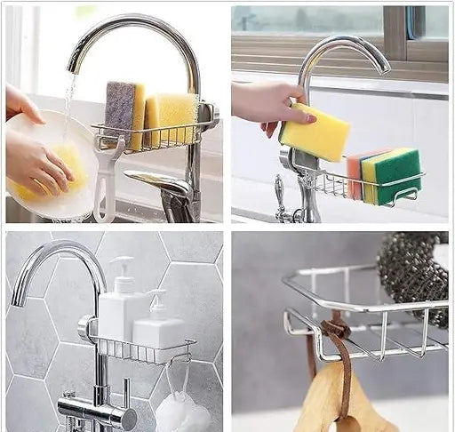 Adjustable Faucet Sponge Basket