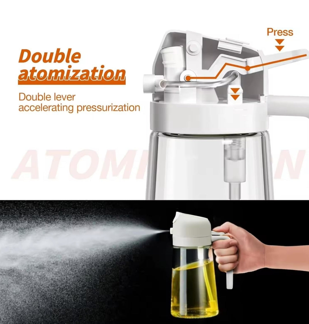 Flexi Oil Duo Bottle and glass Oil Dispenser